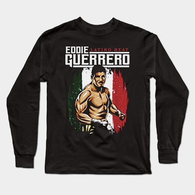 Eddie Guerrero Latino heat Long Sleeve T-Shirt by cindo.cindoan